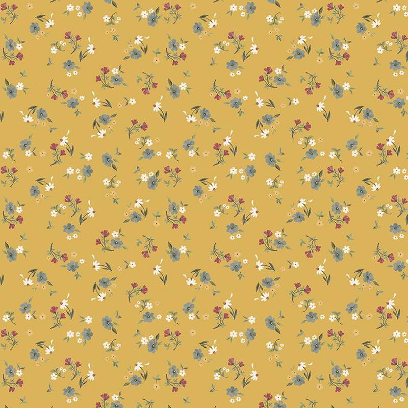 Heirloom Garden By Fox And Fable For Benartex - Digitally Printed - Yellow