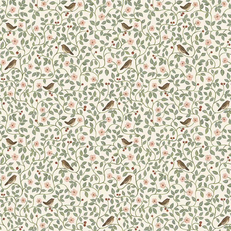 Heirloom Garden By Fox And Fable For Benartex - Digitally Printed - Natural