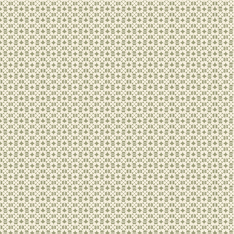 Heirloom Garden By Fox And Fable For Benartex - Digitally Printed - Moss/Natural