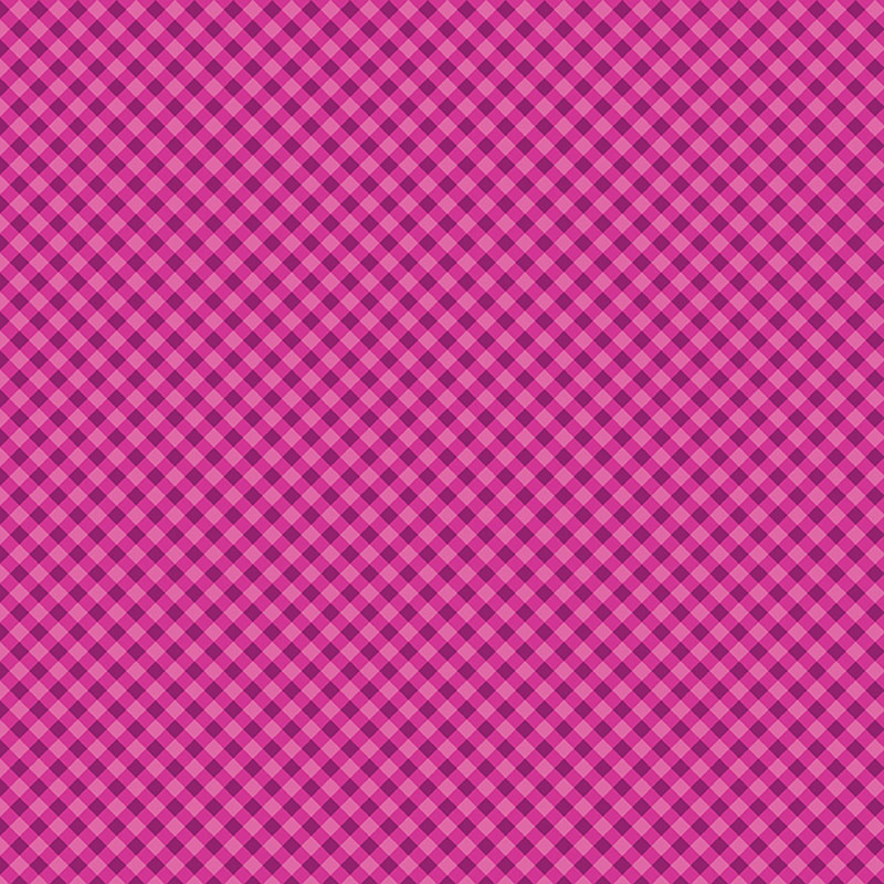 Sweet Gingham By Benartex - Magenta