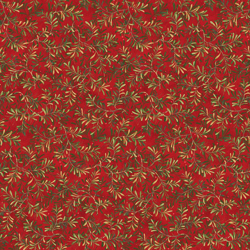 12 Days Of Christmas By Nancy Halvorsen For Benartex - Red