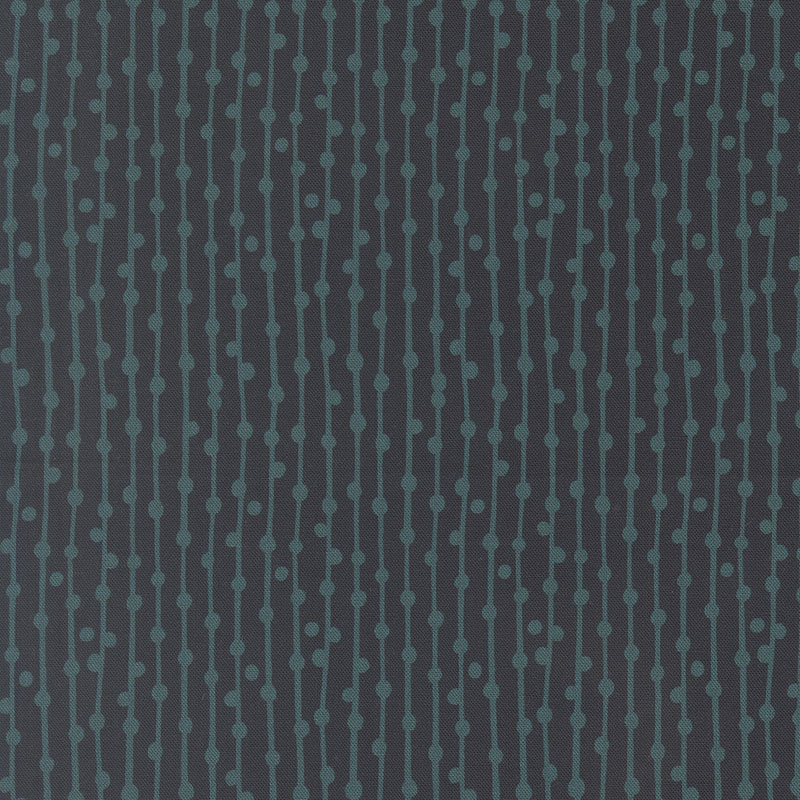 Feather And Forest Bloom By Linn Warme For Moda - Digital Print - Midnight