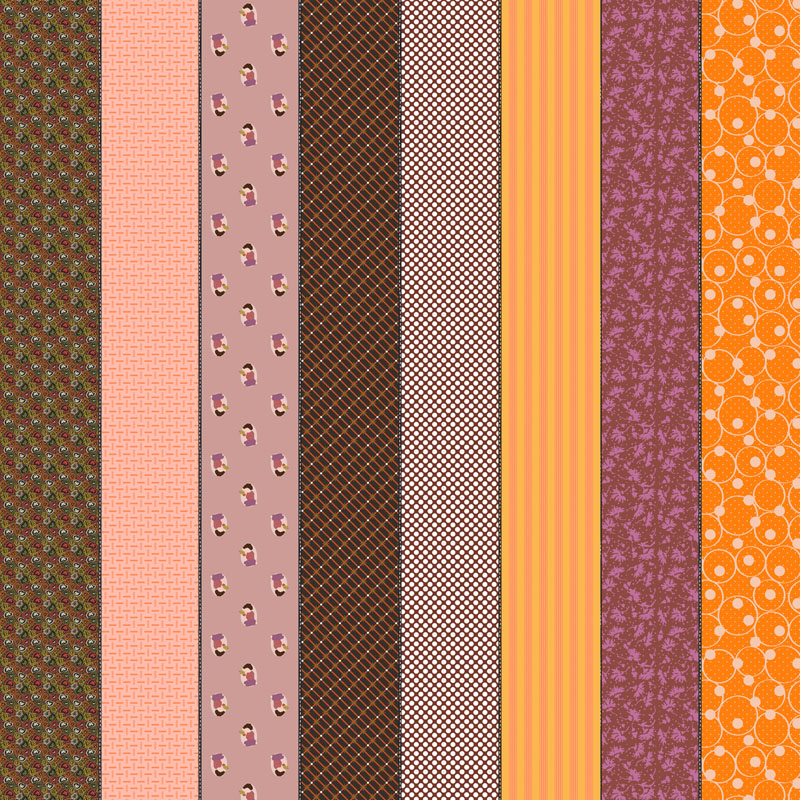 Gathered Lollies By Jen Kingwell For Moda - Digital Print - Hazel