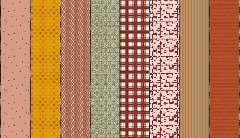 Gathered Lollies By Jen Kingwell For Moda - Digital Print - Trentham