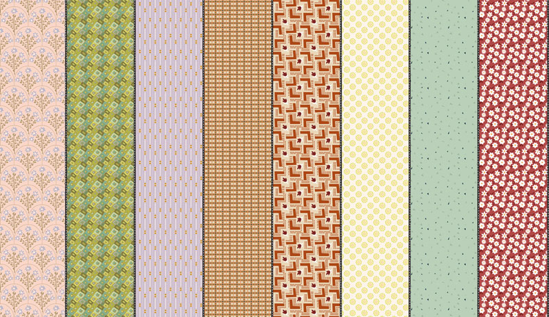 Gathered Lollies By Jen Kingwell For Moda - Digital Print - Trentham