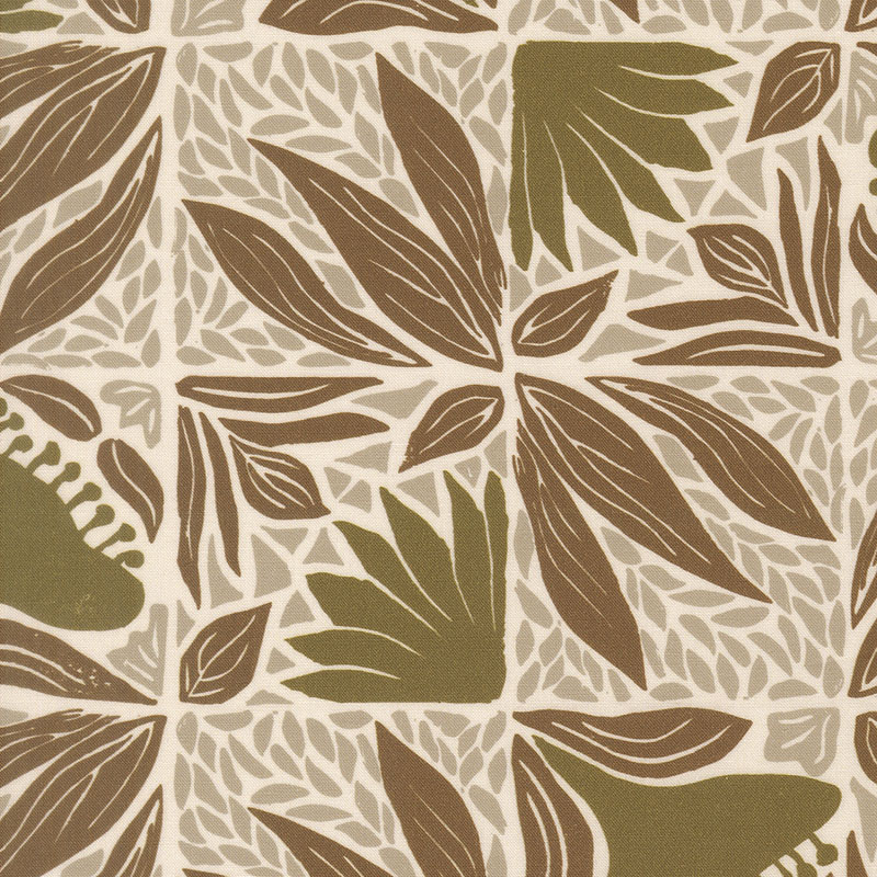 Imprint By Sewn By Amy Schelle For Moda - Digital Print - Umber
