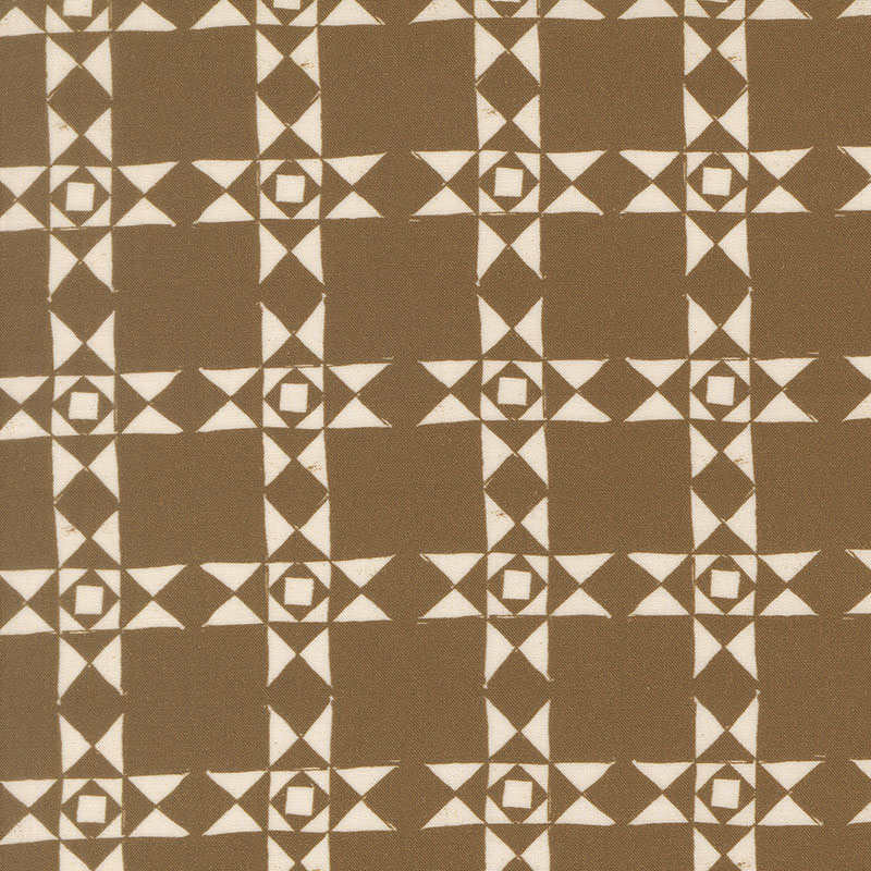 Imprint By Sewn By Amy Schelle For Moda - Digital Print - Umber