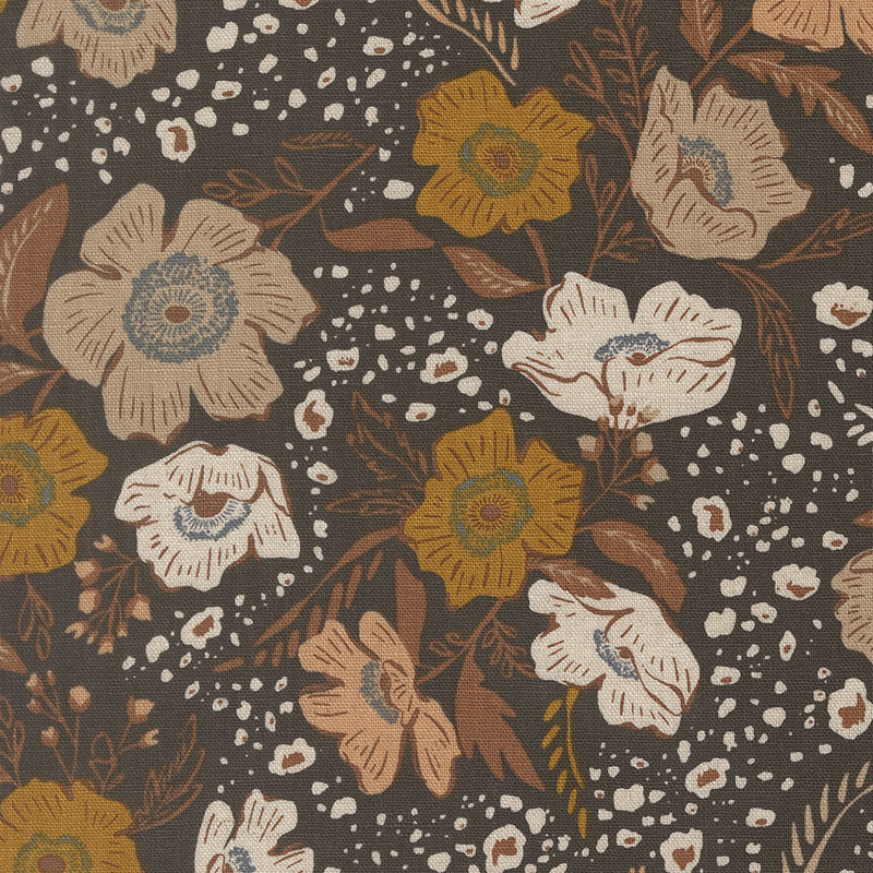 Wellspring By Fancy That Design House For Moda - Mochi Linen - Charcoal