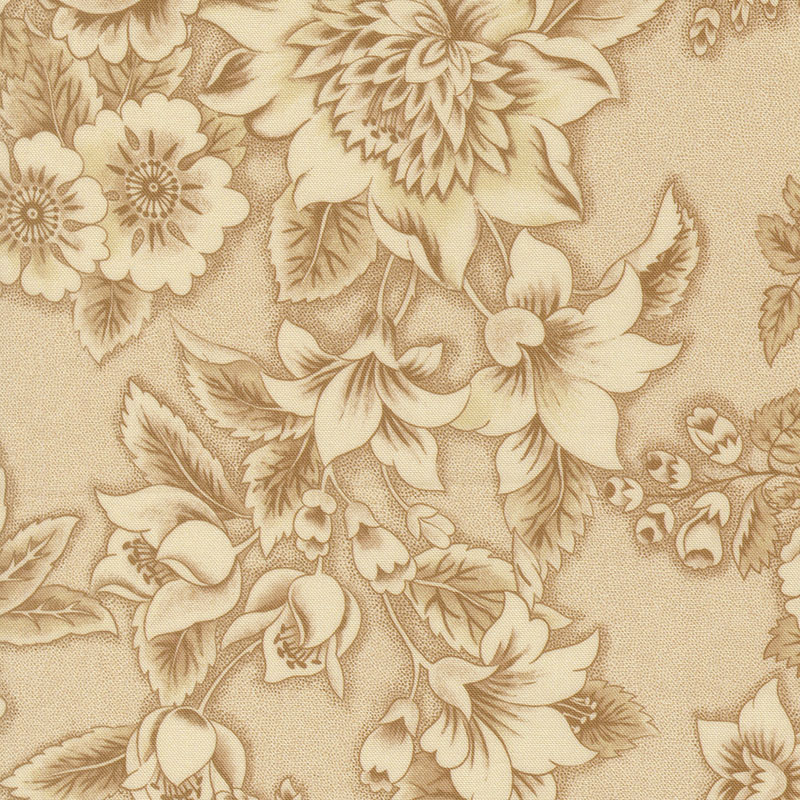 Miss Mollie By Betsy Chutchian For Moda - Digital Print - Biscuit