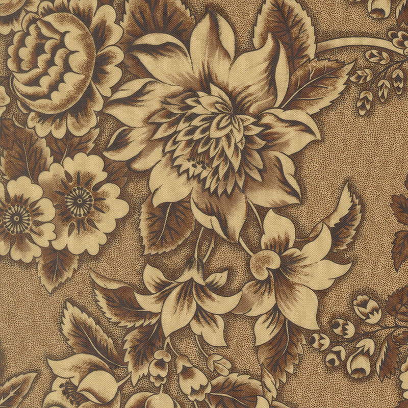 Miss Mollie By Betsy Chutchian For Moda - Digital Print - Dark Chocolate