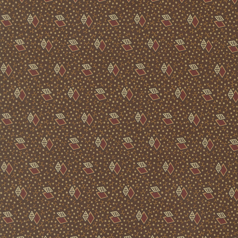 Miss Mollie By Betsy Chutchian For Moda - Digital Print - Dark Chocolate