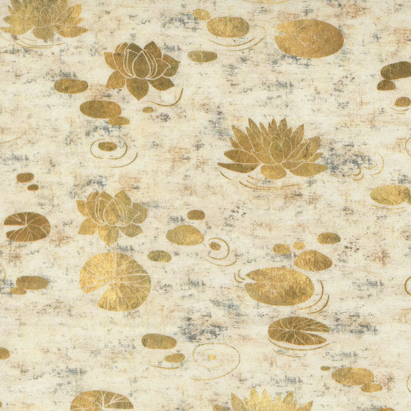 Tranquil Patina By Debbie Maddy For Moda - Digital Print - Natural