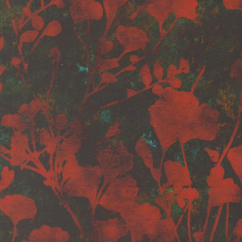 Tranquil Patina By Debbie Maddy For Moda - Digital Print - Dark Teal