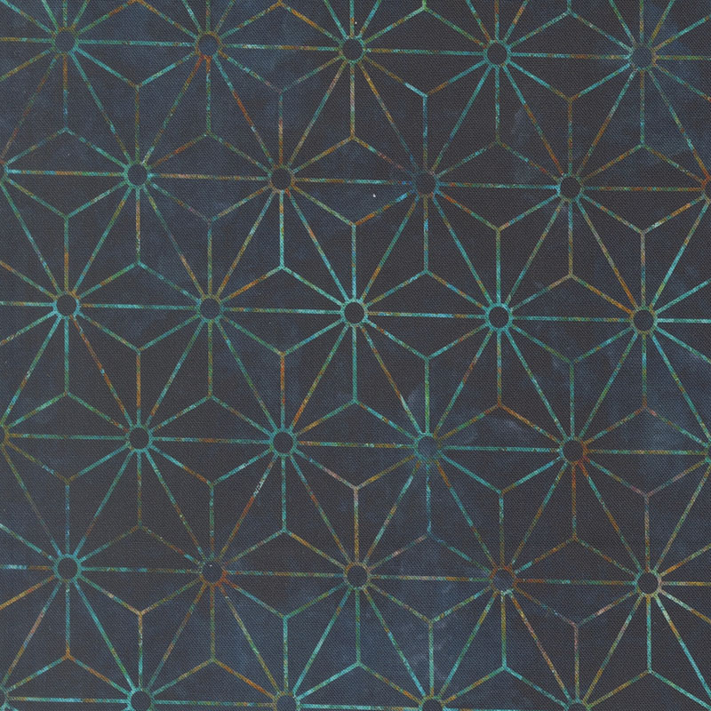 Tranquil Patina By Debbie Maddy For Moda - Digital Print - Midnight