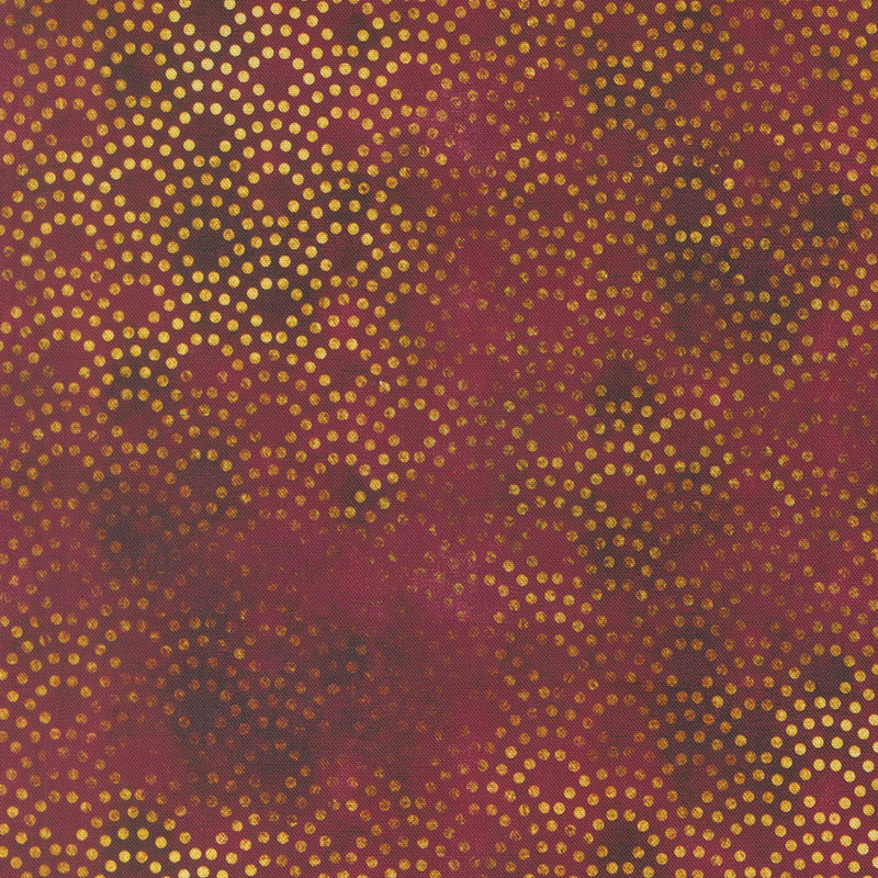 Tranquil Patina By Debbie Maddy For Moda - Digital Print - Burgundy