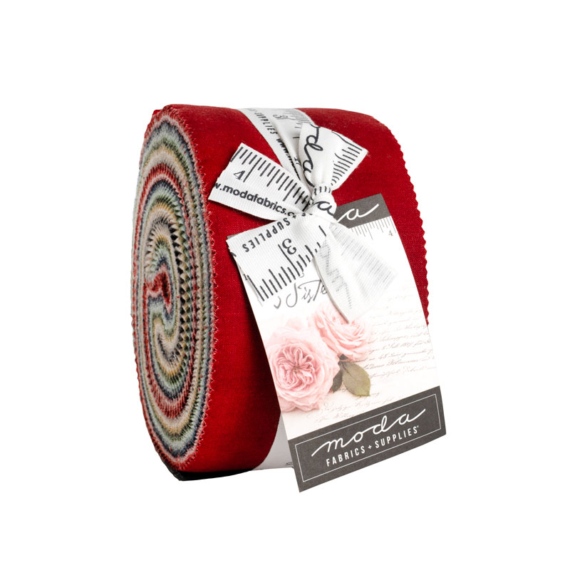 3 Sisters Solids Jelly Rolls By Moda - Packs Of 4