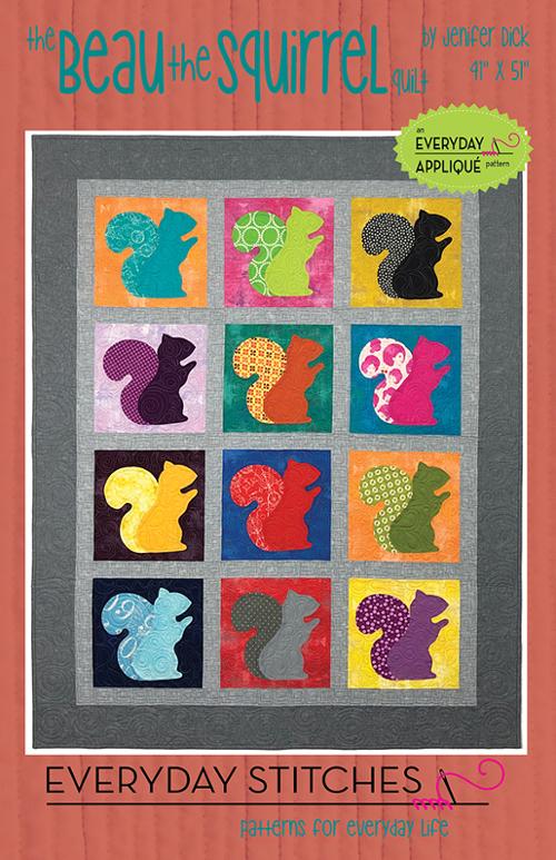 Beau The Squirrel Pattern By Everyday Stiches For Moda - Minimum Of 3