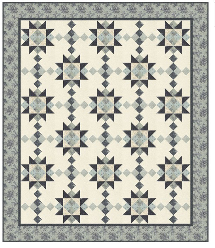 Breathtaking Stars Pattern By Needle In A Hayes Stack For Moda - Min. Of 3