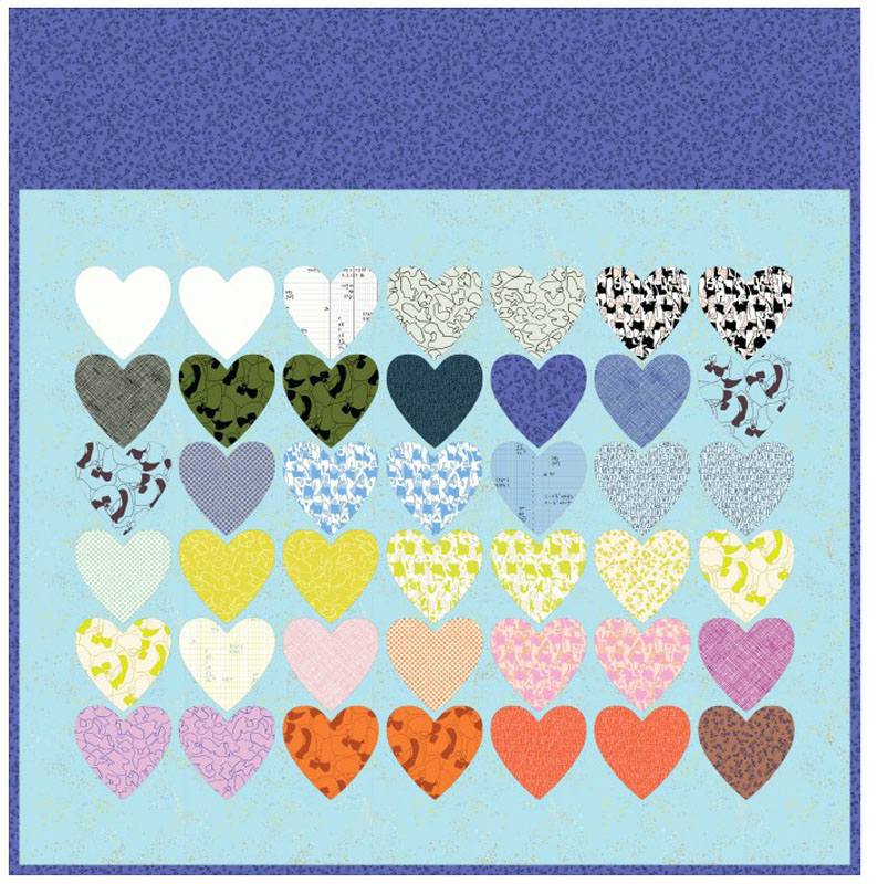 Hearts Quilt Pattern By Carolyn Friendlander For Moda - Minimum Of 3