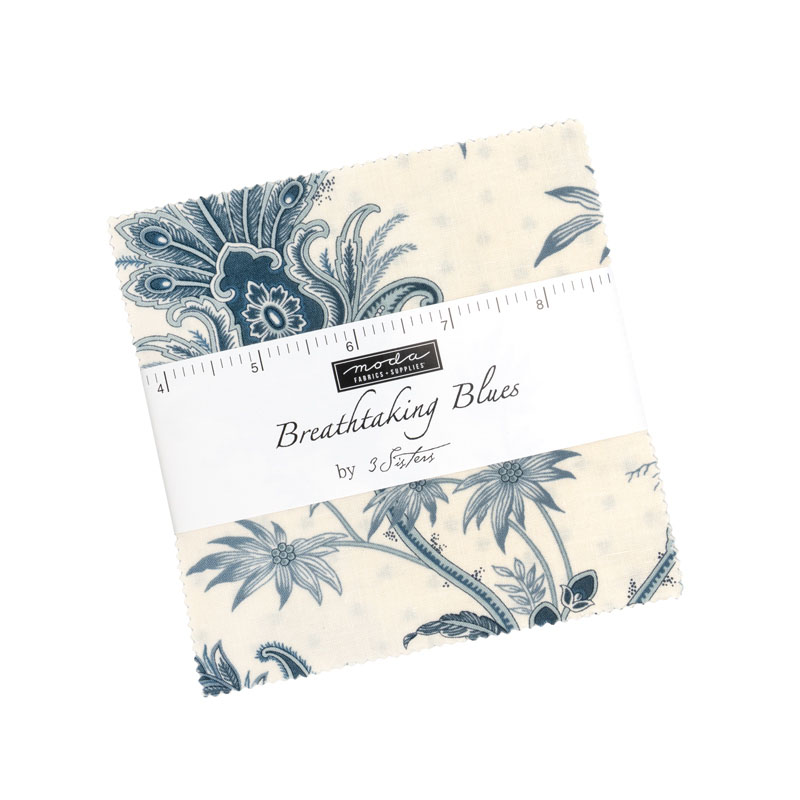 Breathtaking Blues Charm Packs By Moda - Packs Of 12