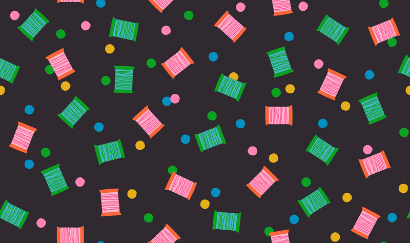 1 800 Notion By Ruby Star Society For Moda - Soft Black