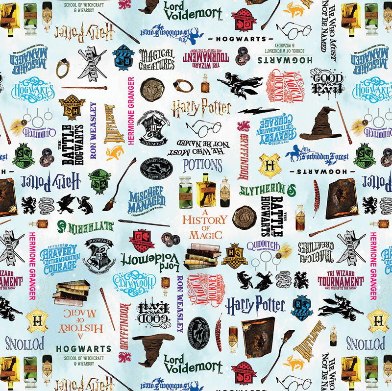 Harry Potter By Warner Brothers For Benartex - Sky Blue