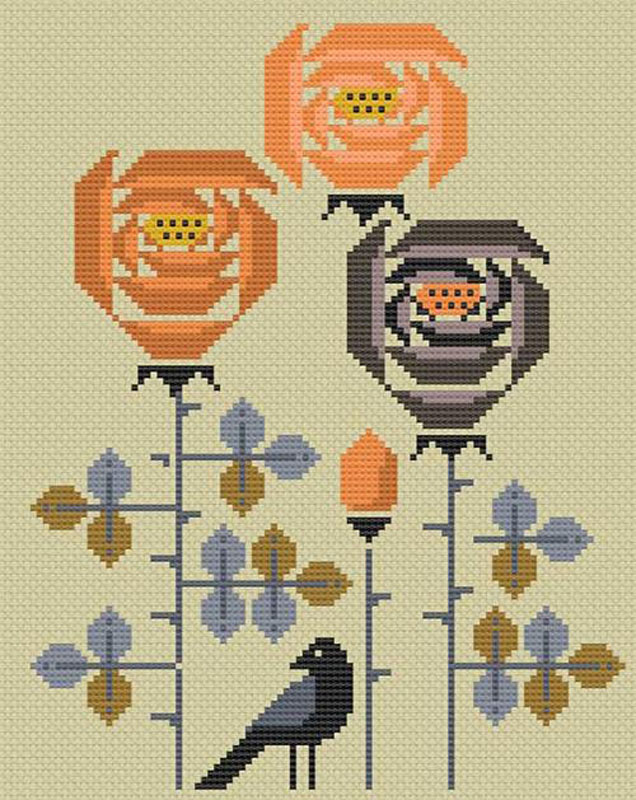 Visitor To The Garden Needle Art Pattern By Robin Pickens For Moda - Minimum Of 3