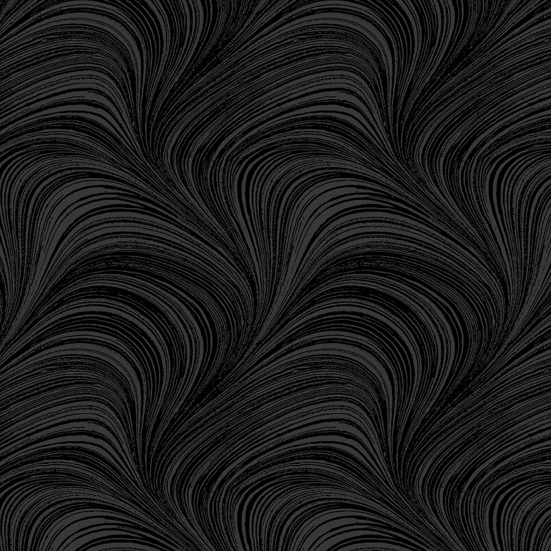 Wave Texture By Jackie Robinson For Benartex - Black