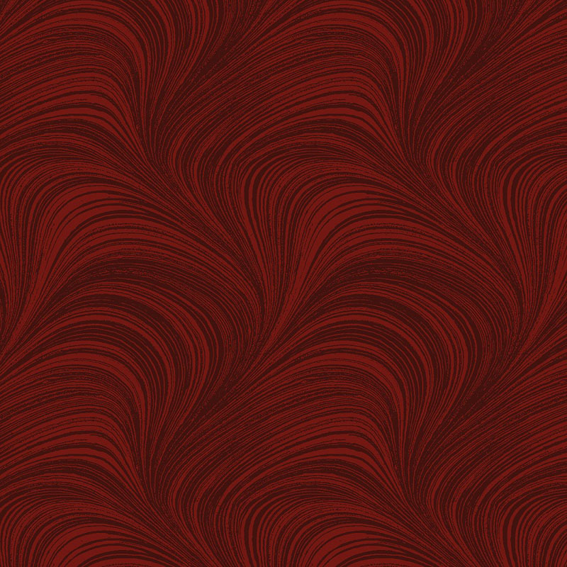 Wave Texture By Jackie Robinson For Benartex - Dark Red