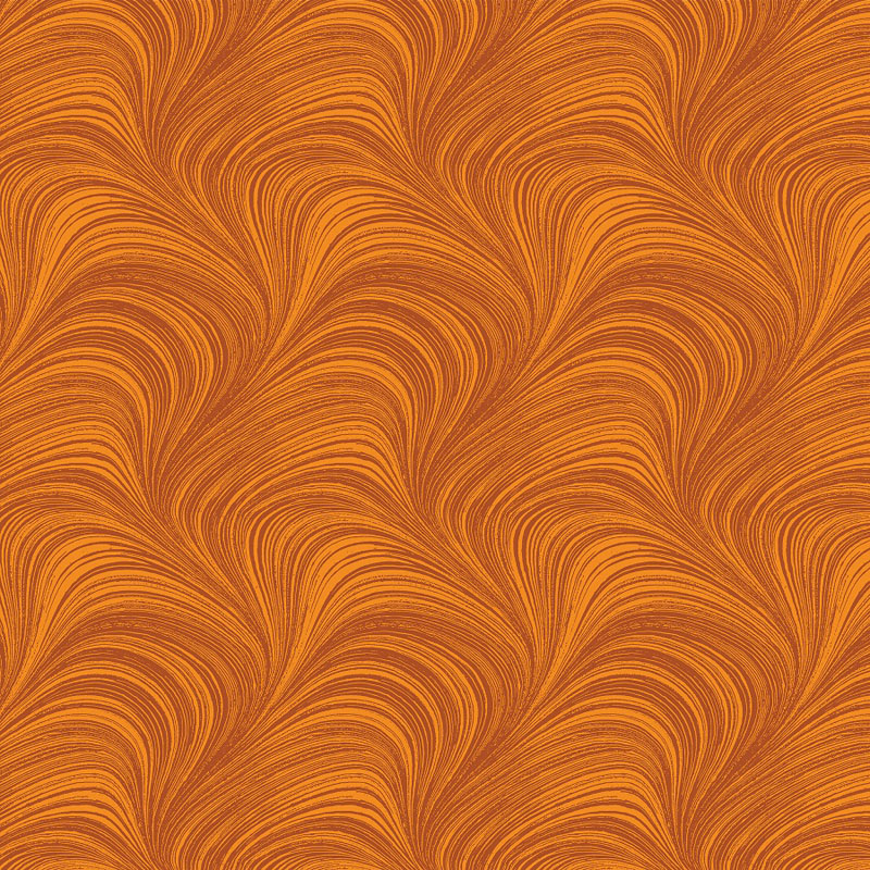 Wave Texture By Jackie Robinson For Benartex - Pumpkin