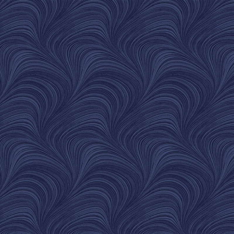 Wave Texture By Jackie Robinson For Benartex - Navy