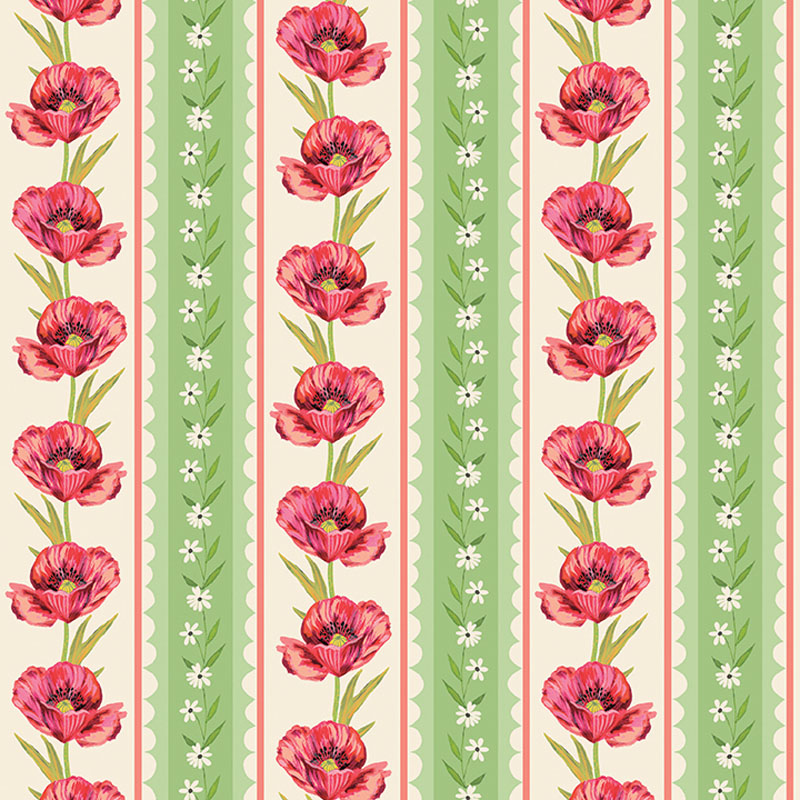 Into The Meadow By Katie Daisy For Benartex - Green/Natural