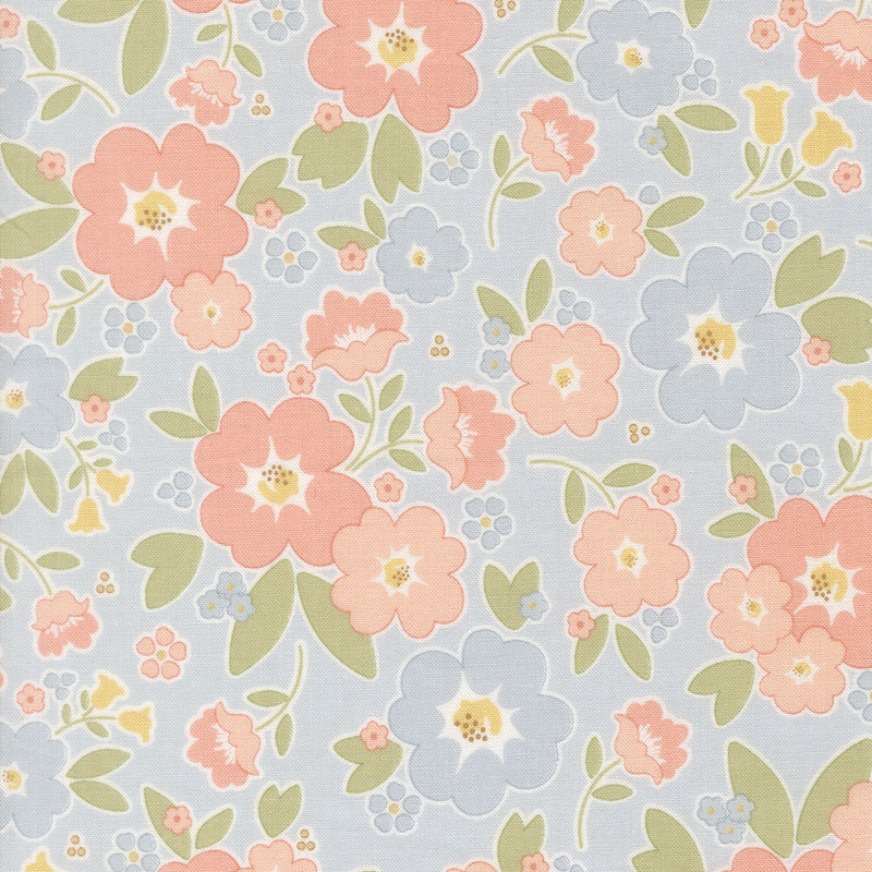 Handmade Sweetness Quilting Cuddle By My Sew Quilty Life For Moda With Shannon Fabrics - Sky