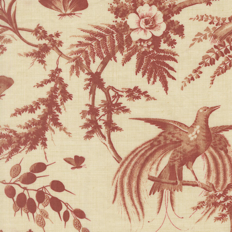 Le Jardin Rouge By French General For Moda - Pearl