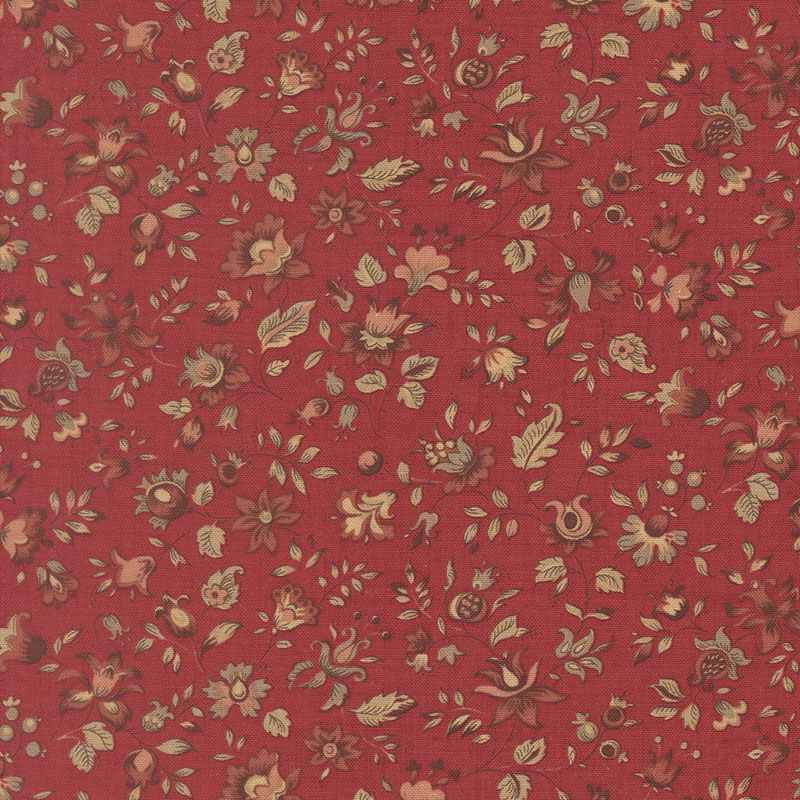 Le Jardin Rouge By French General For Moda - Rouge