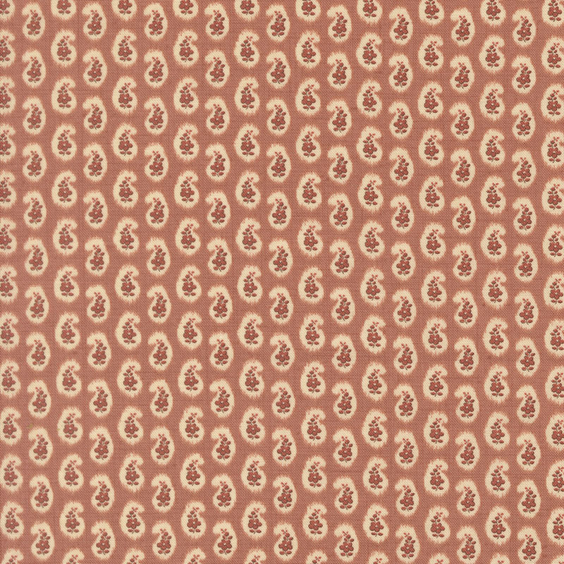 Le Jardin Rouge By French General For Moda - Clay