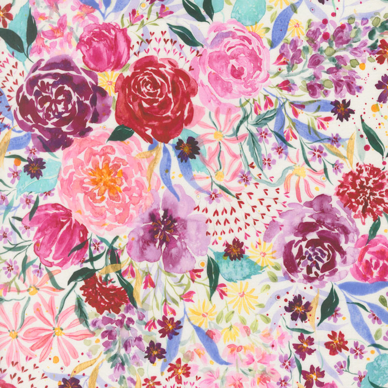 Fleur The Love Quilting Cuddle By Create Joy Project For Moda With Shannon Fabrics - Cloud