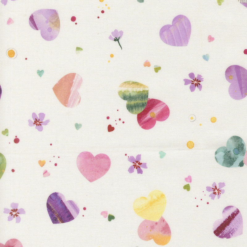 Fleur The Love By Create Joy Project For Moda - Digitally Printed - Cloud