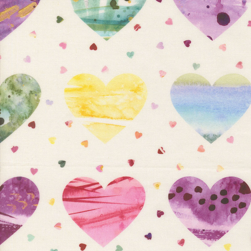 Fleur The Love By Create Joy Project For Moda - Digitally Printed - Cloud