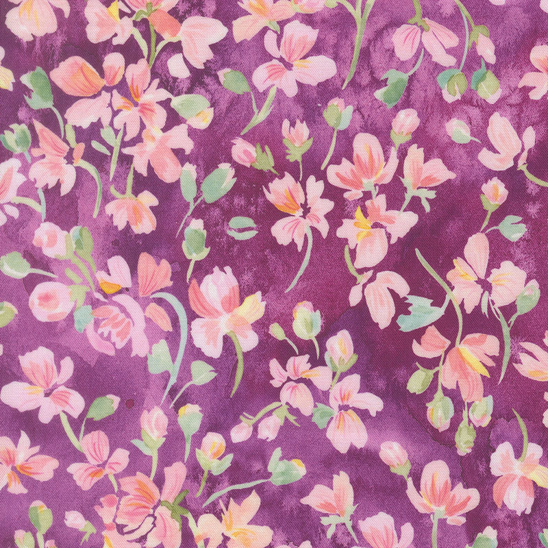 Fleur The Love By Create Joy Project For Moda - Digitally Printed - Dahlia