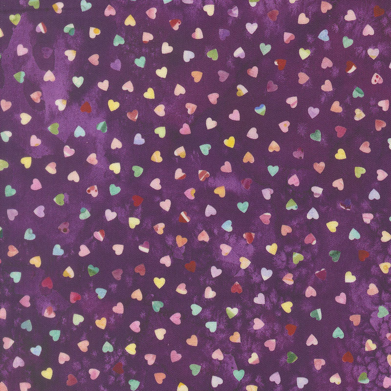 Fleur The Love By Create Joy Project For Moda - Digitally Printed - Plum