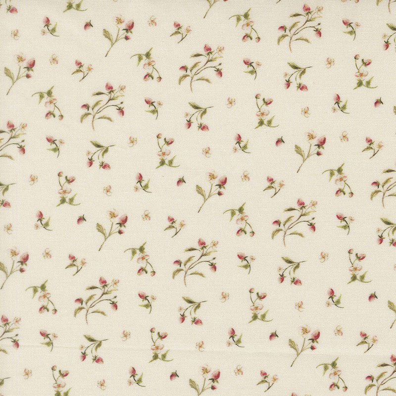 Fable And Fern By Watercolour Heart For Moda - Digitally Printed - Eggshell