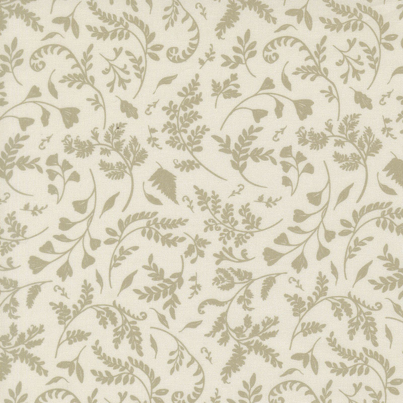 Fable And Fern By Watercolour Heart For Moda - Digitally Printed - Eggshell