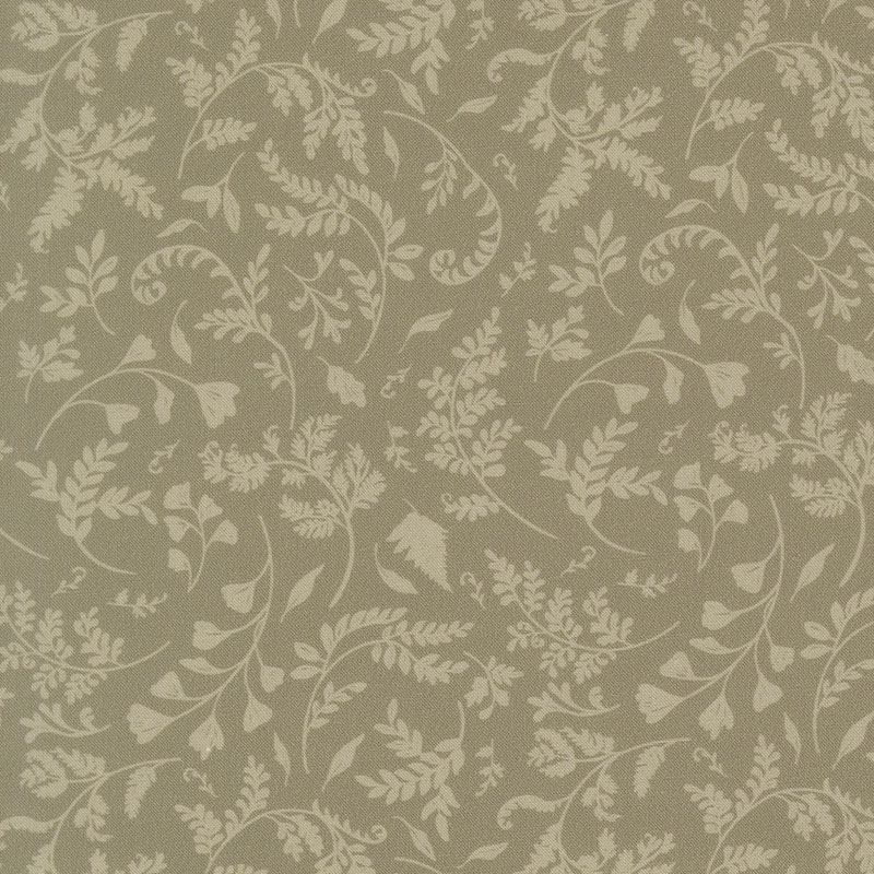 Fable And Fern By Watercolour Heart For Moda - Digitally Printed - Sage