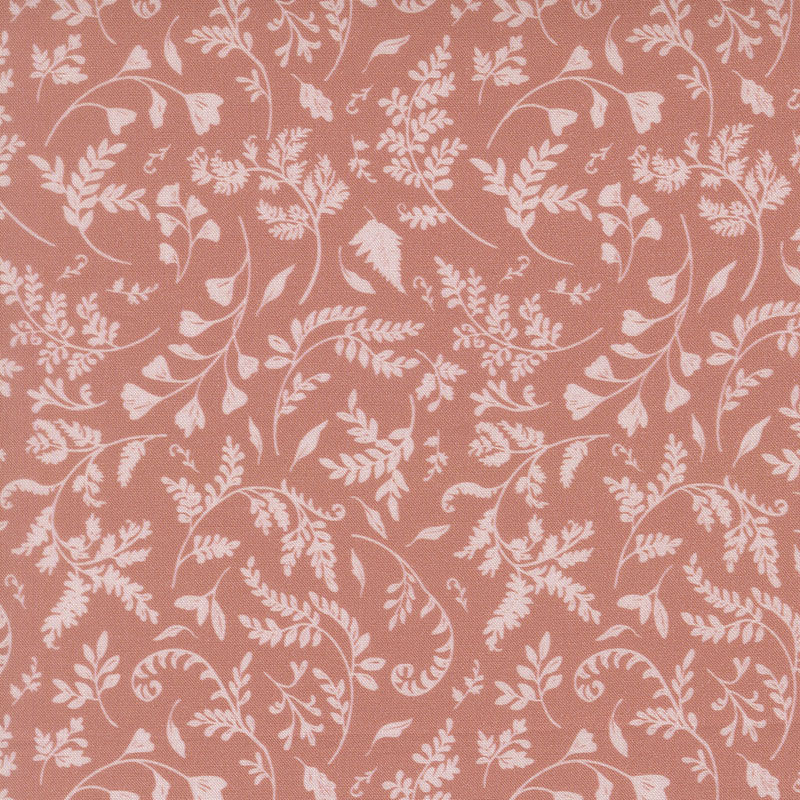 Fable And Fern By Watercolour Heart For Moda - Digitally Printed - Rose