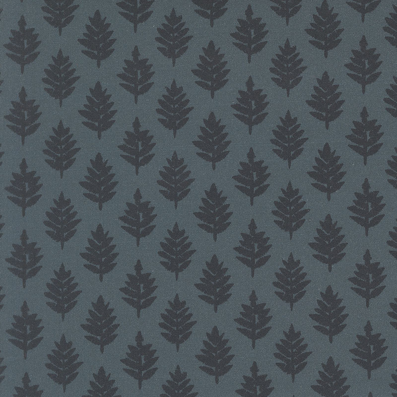 Fable And Fern By Watercolour Heart For Moda - Digitally Printed - Indigo