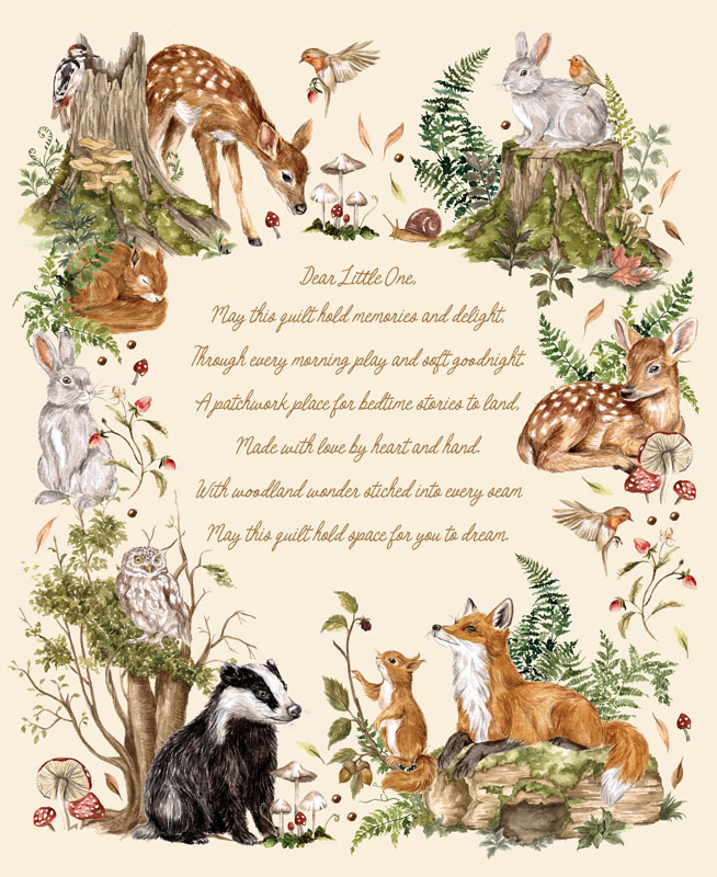 Fable And Fern Quilting Cuddle By Watercolour Heart For Moda With Shannon Fabrics - Cloud