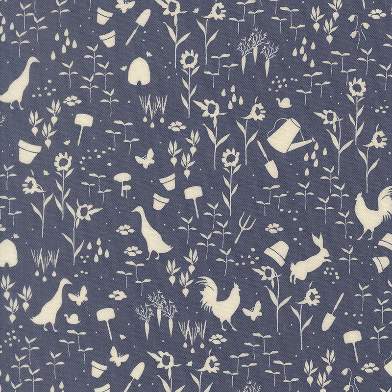 Wildbriar By Sweetfire Road For Moda - Maine Blueberry