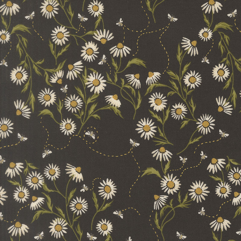 Ladybug Whimsy By Gingiber For Moda - Midnight