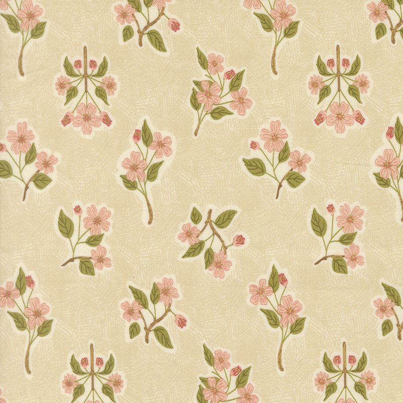 Ladybug Whimsy By Gingiber For Moda - Natural